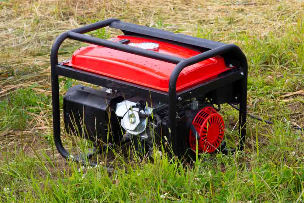 A Gasoline Generator Used In Forest