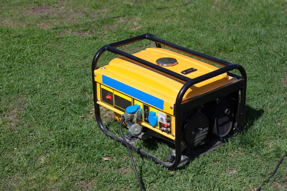 Yellow Generator On Grass
