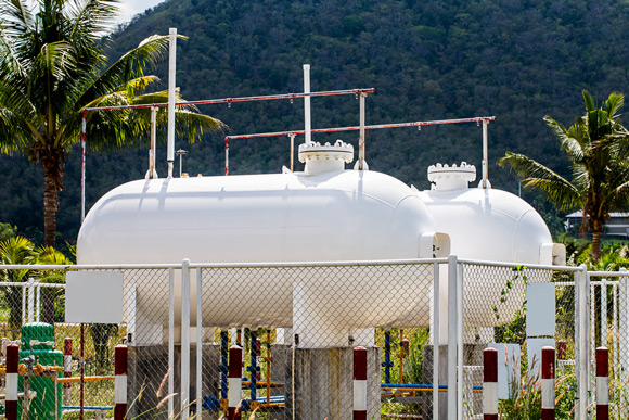 White Gas Tank Storage — Equipment Hire in Gladstone, QLD
