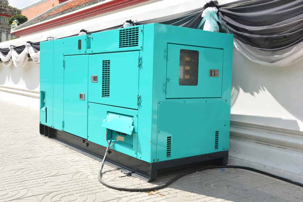 Close Up Image Of Blue Generator