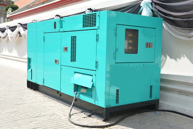 Blue Diesel Generator — Equipment Hire in Rockhampton, QLD