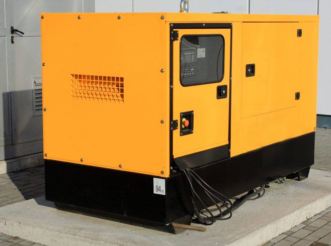 Yellow Auxiliary Diesel Generator — Equipment Hire in Townsville, QLD